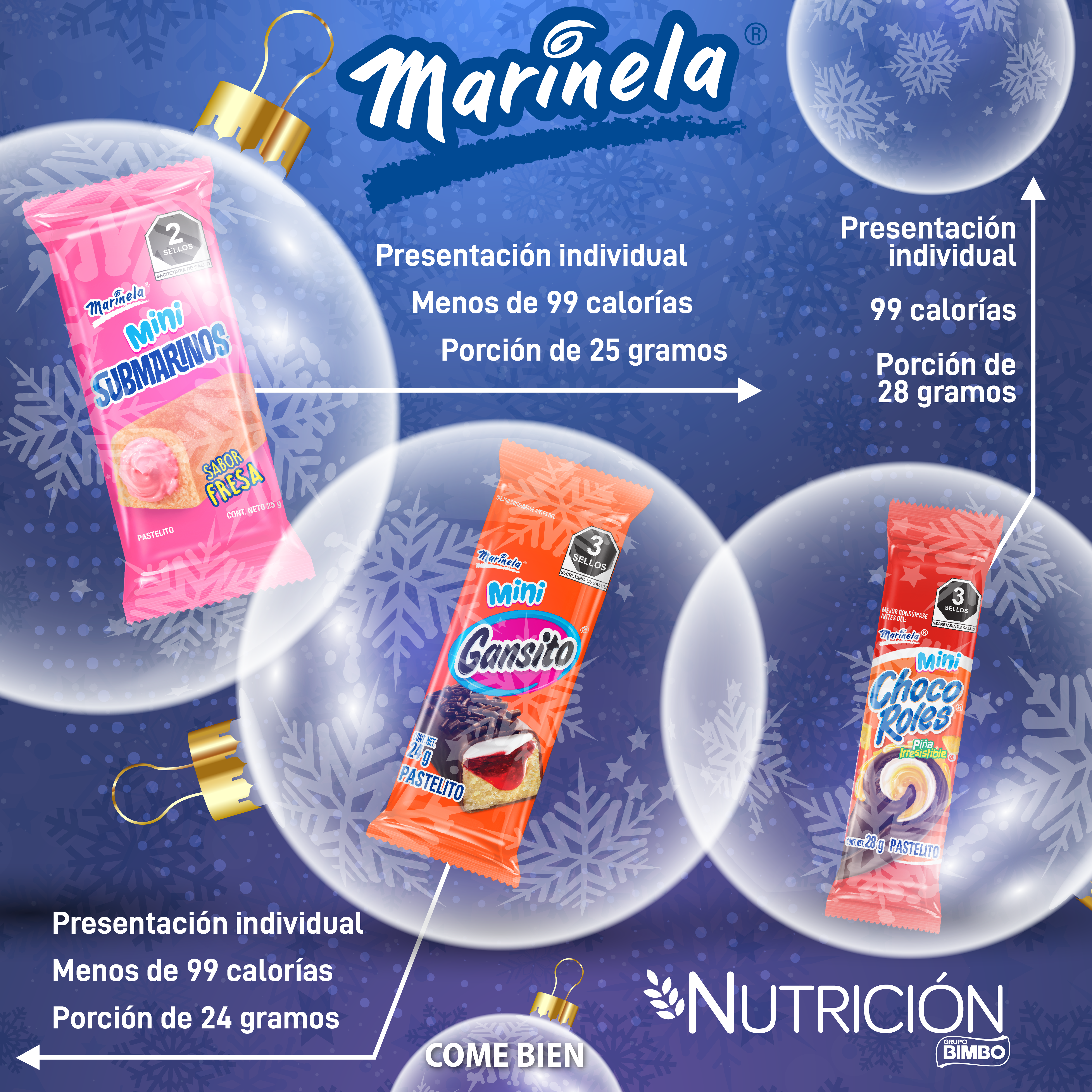 Hablemos de Mini Pastelitos Marinela