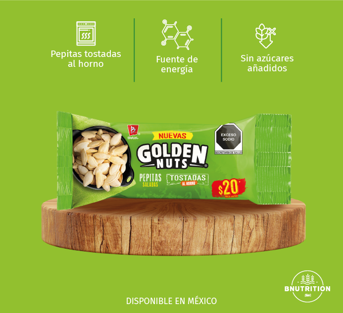 Golden nuts pepitas saladas