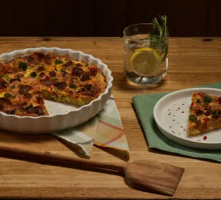 Fritata de brocoli con pan