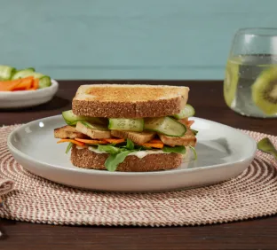 Sandwich de tofu en marinada balsámica