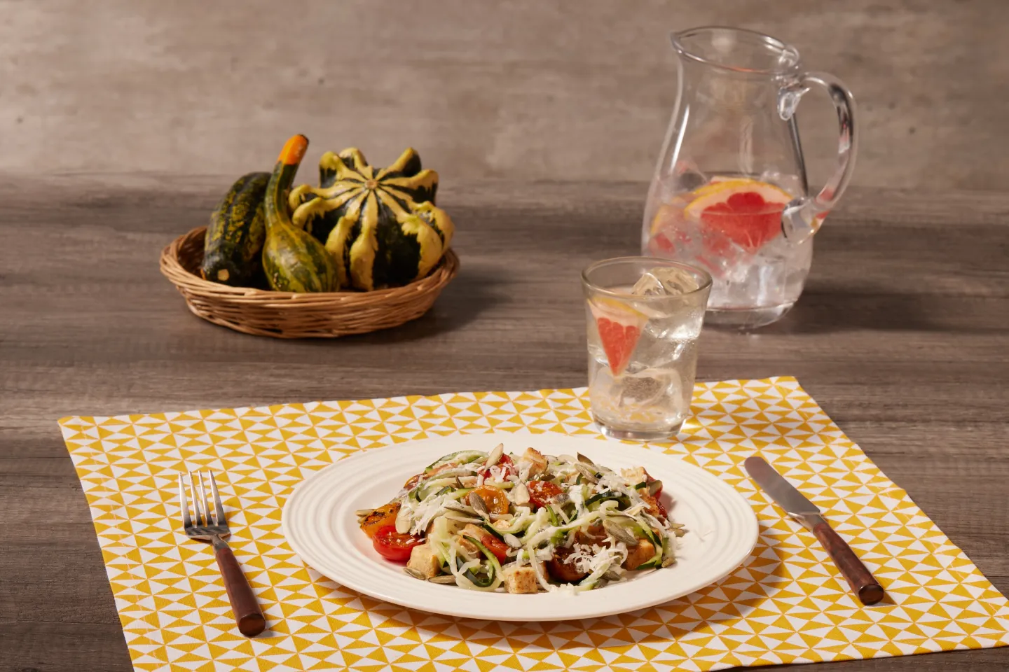 Spaguetti cremoso de calabaza