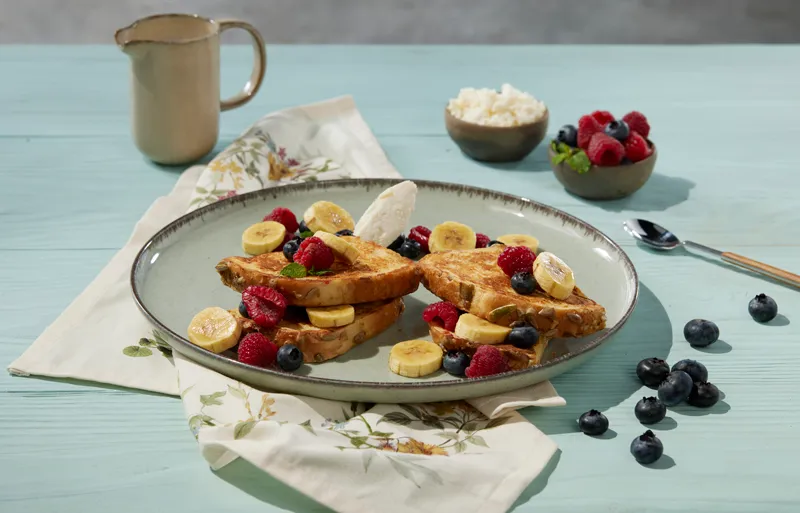 pan fránces con frutas