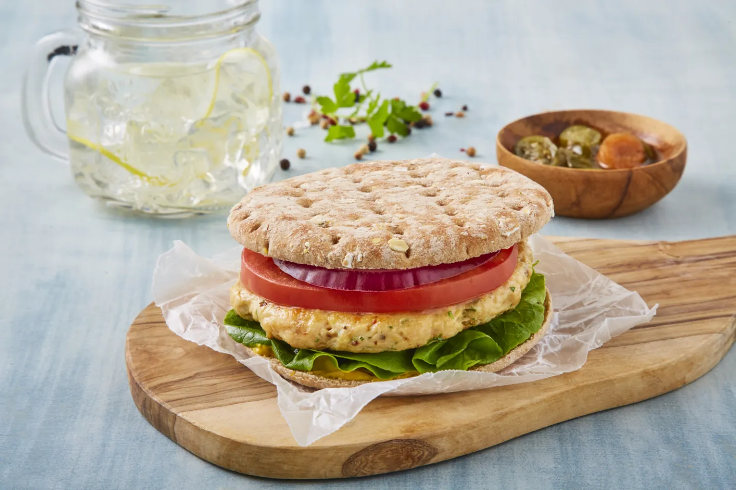 receta de hamburguesa ligera