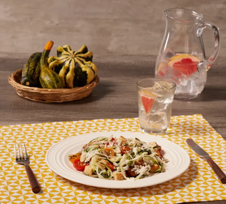 Spaguetti cremoso de calabaza