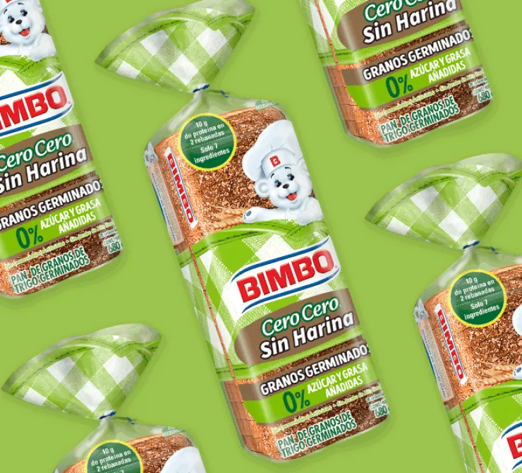 información nutricional Pan cero cero sin harina